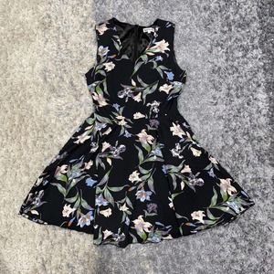 L.A. Soul Womens Floral Sleeveless Lined Casual Dress Size Small